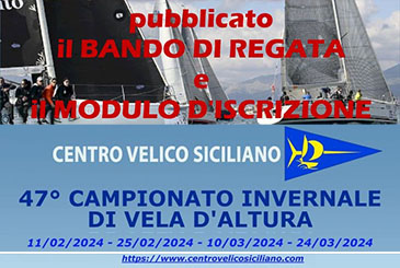 Palermo. Campionato invernale di vela d’altura